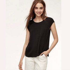 Aritzia Wilfred Black Juliger Blouse Size Medium